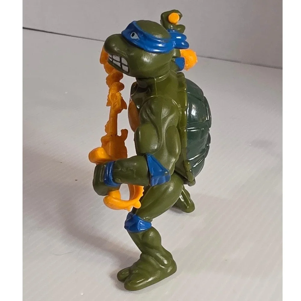 1990 Playmates TMNT‎ Wacky Action Sword Slicin' Leonardo action figure as is